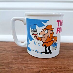 Vintage Pink Panther Painting Coffee Cup Mug Royal Orleans Japan